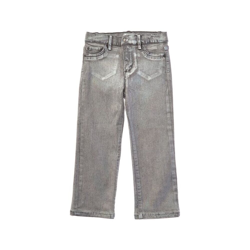 Tractr Girls  Jeans Foil Straight Leg Pant, White